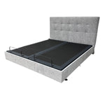 laver spilt king adjustable bed frame with no mattress fitted showing zero clearance base to frame