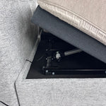 adjustable mattress headrest showing zero clearance bed inside sunken base
