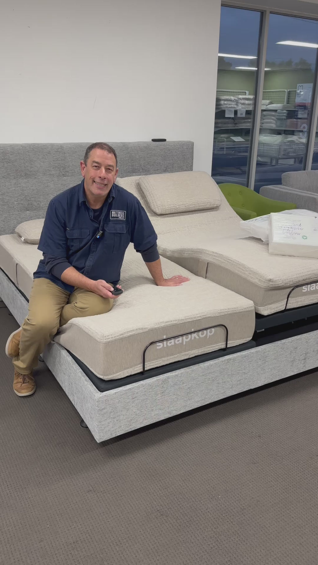 mattress builders laver split king adjustable bed base and latex mattress package