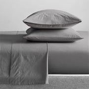 Renee Taylor 300 Thread Count Certified Organic Cotton sheet Set Steel Gray